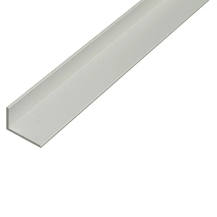 Kantoflex Perfil angular - L x An x Al: 2.600 x 60 x 25 mm, Espesor: 2 mm, Aluminio, Plateado - Captura del producto perfil en L, conocido por su construcción robusta y mano de obra precisa. Ideal para diversas aplicaciones.