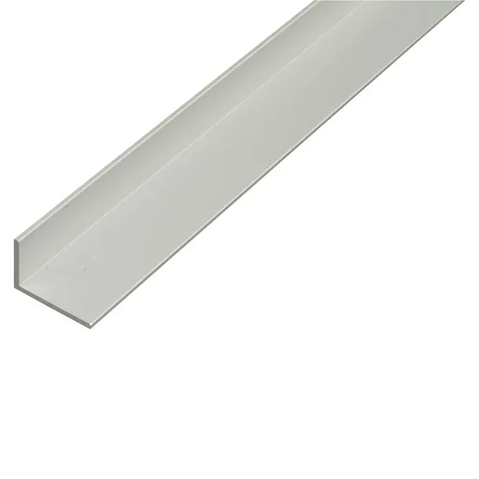 Kantoflex Winkelprofil - L x B x H: 2.600 x 40 x 20 mm, Stärke: 2 mm, Aluminium, Silber - Ein L-förmiges Profil aus Aluminium, ideal für Kanten und Ecken, bietet Schutz und eine saubere, moderne Optik in verschiedenen Anwendungen.