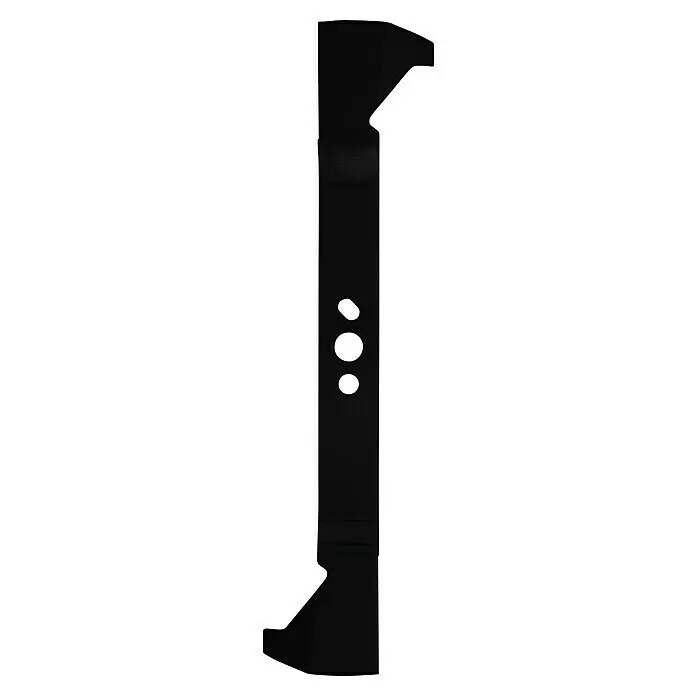 Einhell Power X-Change 18V Ersatzmesser für Rasenmäher - Einhell Power X-Change 18V Akku-Rasenmäher GP-CM 36/52 S Li BL und GP-CLM 36/520 S BL, Arbeitsbreite: 52 cm - Schwarzes Rasenmähermesser mit drei zentralen ovalen Löchern und abgewinkelten Enden.