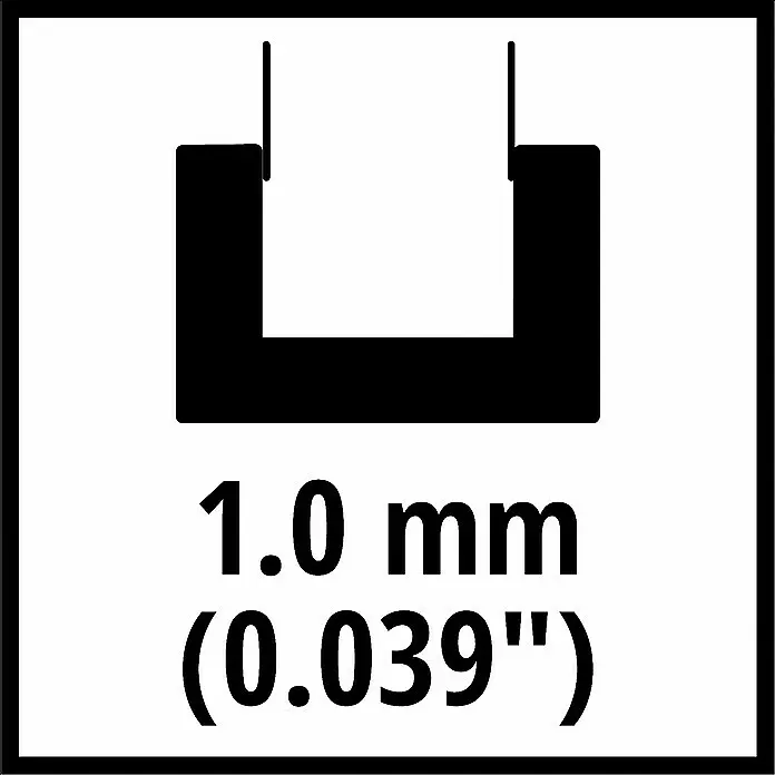 Einhell Power X-Change 18V Ersatz-Schwert - Passend für: Einhell Power X-Change 18V Akku-Astsäge GE-PS 18/15 Li BL, Länge: 158 mm - Elektrodenspalt oder Kontaktabstand von 1,0 mm (0,039").
