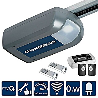Chamberlain Garagedeuraandrijving ML810EV-SMART (Poortoppervlak: 11,5 m², 1 x garagedeuropener ML810EV, 2 x handzenders TX4REV-F, 1 x myQ starterkit 830REV-01)