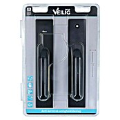 Veilig Deurbeslag 2200 kruk/kruk PC72 (Beveiligings-deurbeslagset, Aluminium, Zwart) | BAUHAUS