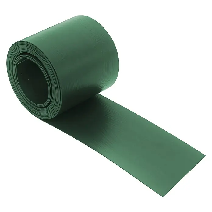 Videx Sichtschutzstreifen - Grün, 2 Stk., 200 x 9,5 cm - Aufgerollte grüne Rasenkante aus Kunststoff, ideal für die Gartengestaltung und Beetbegrenzung, robust und flexibel für den Außenbereich.