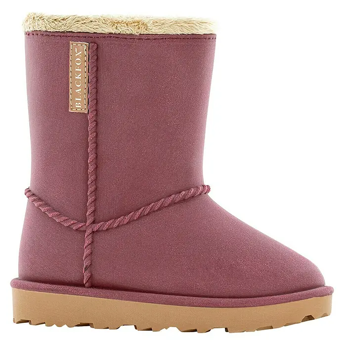 Black Fox Winterstiefel Cheyennetoo - Schuhgröße: 24, Himbeere - Rosa Blackfox Winterstiefel mit beigem Sohlenrand und weichem Fellrand. Ideal für kalte Tage und gemütliche Stunden.