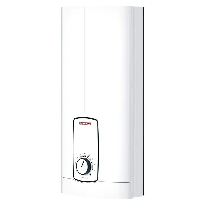 Stiebel Eltron Durchlauferhitzer DHB 18 ST Trend 25 A - 18 kW, Elektronisch, Geschlossen - Aufnahme des Stiebel Eltron Warmwasserspeichers, einem effizienten Gerät zur Warmwasserbereitung mit präziser Temperaturregelung und modernem Design.
