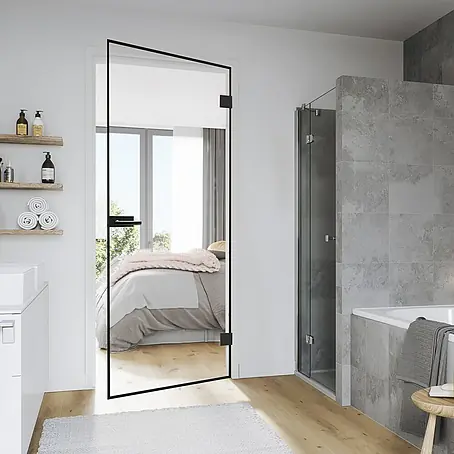 Diamond Doors Black Edition Glasdrehtür Edge