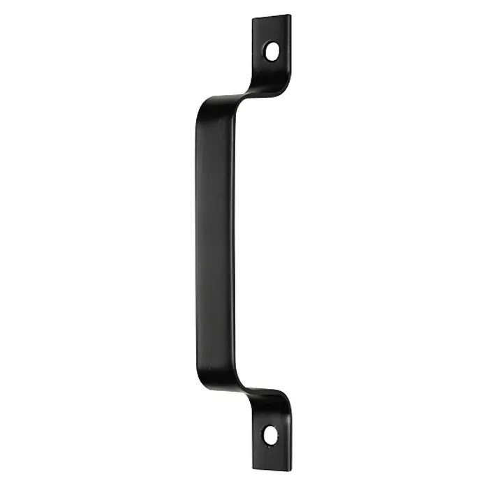 Kornik Griff Loft Slim - Schwarz, 183 x 20 mm - Eine moderne, schwarze Stalltürgriff für einen rustikalen oder industriellen Touch. Das robuste Design ist ideal für jeden Raum.