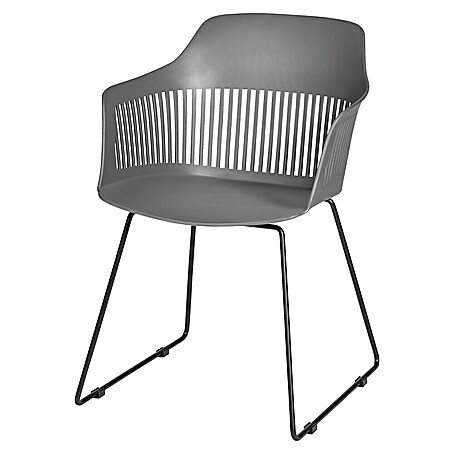 Gartensessel Annika (Black/Dark Grey, B x T x H: 57 x 60 x 82 cm)