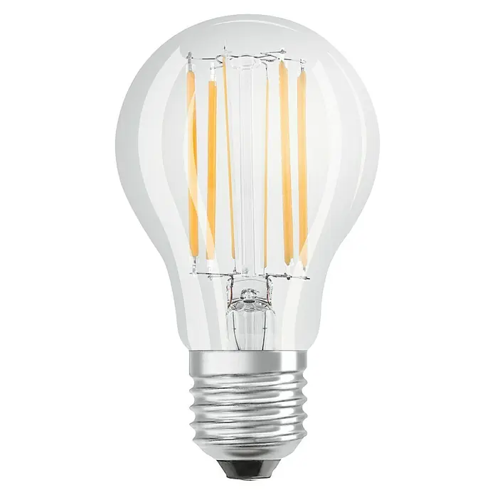Voltolux Bombilla LED Vintage - E27, No regulable, Blanco cálido, 1.055 lm, 8 W - Bombilla LED de cristal transparente con filamentos LED intrincados para iluminación ambiental, ideal para aplicaciones decorativas.