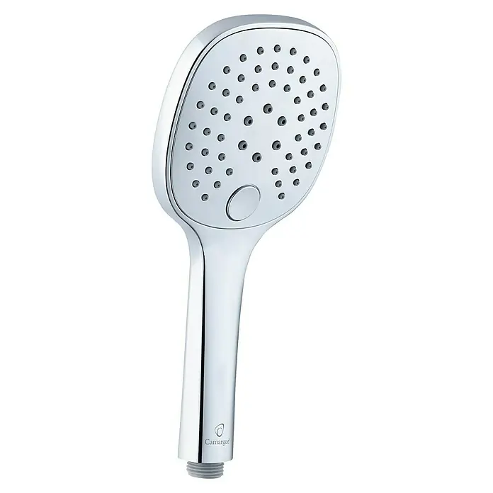 Camargue Handbrause Gratl - Anzahl Funktionen: 3 Stk., Weiß/Chrom - Glänzender Duschkopf mit mehreren Sprühdüsen und ergonomischem Griff für ein entspannendes Duscherlebnis im Badezimmer.