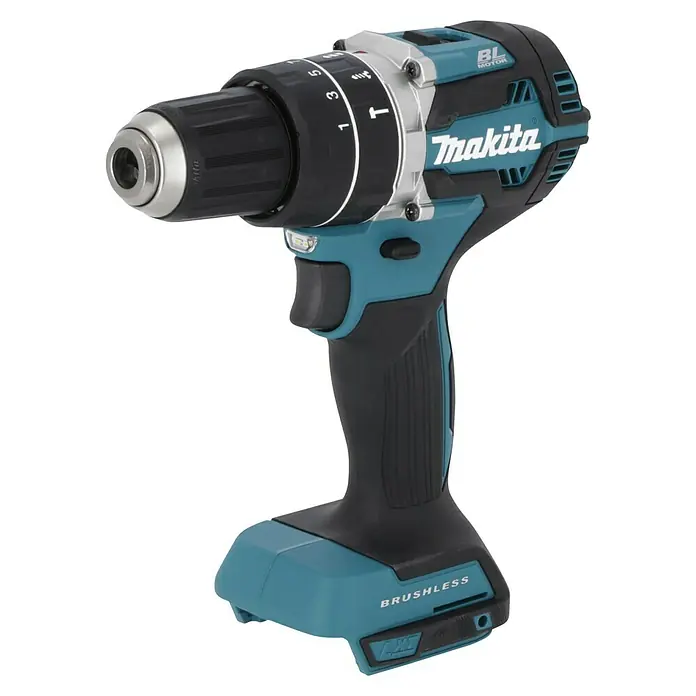 Makita LXT 18V Akku-Schlagbohrschrauber DHP484Z + Artikelnr. 33855482 hinzufügen* - 18 V, Ohne Akku, 54 Nm, Max. Schlagzahl: 30.000 /min - Makita Akku-Bohrschrauber mit bürstenlosem Motor, ideal für Profis und Heimwerker. Leistungsstark und zuverlässig für diverse Schraub- und Bohrarbeiten.