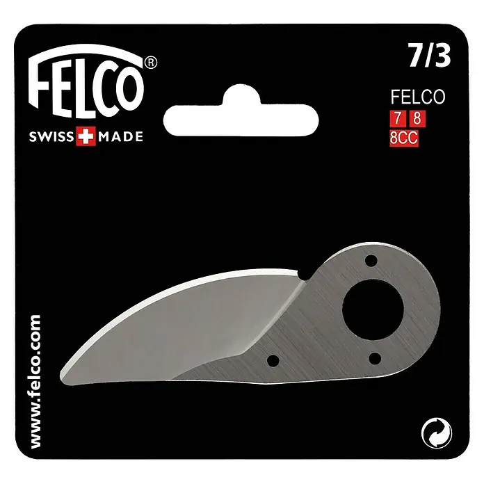 Felco Ersatzklinge - Passend für: Felco 7 und Felco 8 - Nahaufnahme einer FELCO 7/3 Ersatzklinge für Gartenscheren, ideal für präzise Schnitte im Garten.