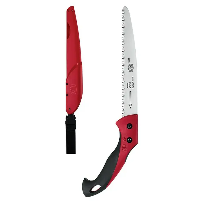 Felco Baumsäge 621 - 42 cm - Die Felco 621 Astsäge ist eine Klappsäge mit gebogener Klinge für effizientes Sägen. Inklusive praktischer Scheide zur sicheren Aufbewahrung.