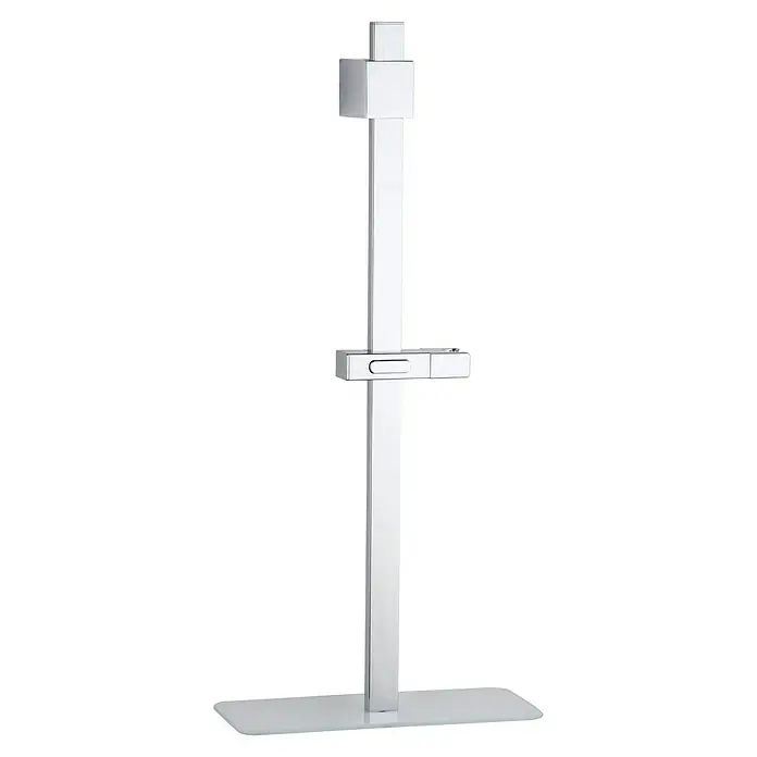 Camargue Brausestange Umbal - Höhe: 65 cm, Mit Ablage, Chrom - Elegante Duschstange aus Chrom. Die Duschstange mit Halterung und Fuß ist ein modernes Accessoire für jedes Badezimmer.