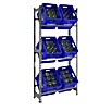 Simonrack Metall-Getränkekistenregal Bottleclick (L x B x H: 30 x 80 x 180 cm, Traglast: 100 kg/Boden, Geeignet für: 6 Kisten)