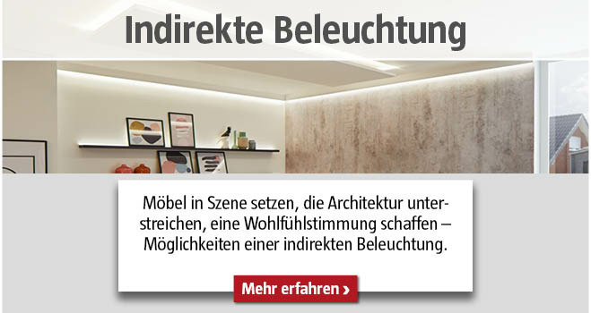 Indirekte Beleuchtung