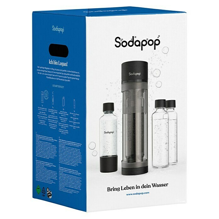 Sodapop Wassersprudler Logan (Schwarz) | BAUHAUS