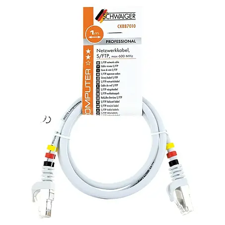 Schwaiger Netzwerk-Kabel CAT7 S/FTP