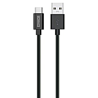 Schwaiger USB-kabel (2 m, USB A-stekker, USB C-stekker)