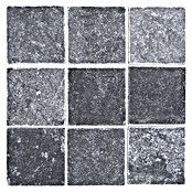 Antikmarmor Nero (10 x 10 cm, Schwarz, Matt)