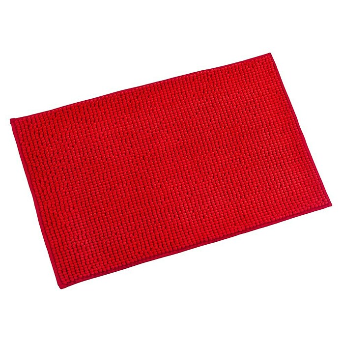 Camargue Badkamermat Zottel (50 x 80 cm, Rood, 100% Polyester)