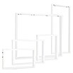 Noblewood Pur Iternal Tischbein (550 x 60 x 402 mm, Weiß, 2 Stk.)