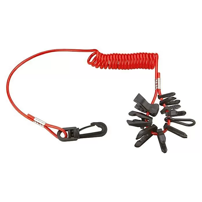 Notausschalter Quick-Stop mit 10 verschiedenen Clips - Passend für: 10284-HO, 10284-MC, 10284-OJ, 10284-YA, 10284-JN, 10284-OM, 10284-TO, 10284-SZ, 10284-KW, 10284-HD - Vorderansicht
