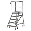 Krause Stabilo Podestleiter (Arbeitshöhe: 3,2 m, Anzahl Tritte: 5 Stk., Aluminium) | BAUHAUS