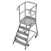 Krause Stabilo Podestleiter (Arbeitshöhe: 3,2 m, Anzahl Tritte: 5 Stk., Aluminium) | BAUHAUS