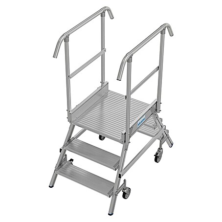 Krause Stabilo Podestleiter (Arbeitshöhe: 2,75 m, Anzahl Tritte: 6 Stk., Aluminium)