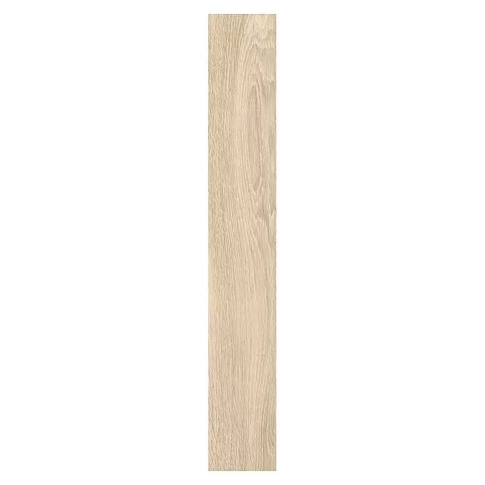 Classen Laminat 831-4 - Oak Light beige, Landhausdiele, 1.286 x 194 x 8 mm - Vertikale hellbeige Holzoptikfliese mit detaillierter Maserung.