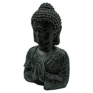 Buddhakopf (15 x 11 x 25 cm, Schwarz)