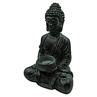Buddha (19 x 13 x 28 cm, Schwarz)
