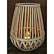 Windlicht Bamboo (Ø x H: 23 x 25 cm, Natur) | BAUHAUS