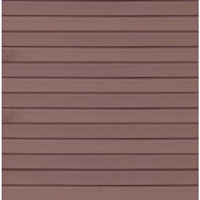T & J Sichtschutzelement Wollbach - 175 x 180 cm, Mokka - Rötlich-braune horizontale Holzverkleidung.