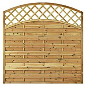 T & J Sichtschutzelement Maxi Doppelbogen Hoch (180 x 180 cm, Holz, Braun) | BAUHAUS
