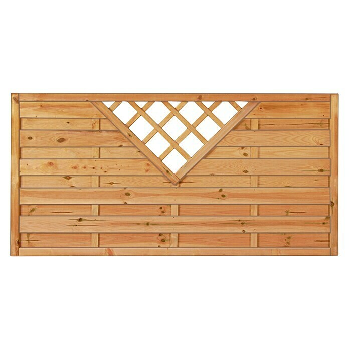 T & J Sichtschutzelement Maxi Massiv (180 X 90 Cm, Holz, Mit Gitter ...