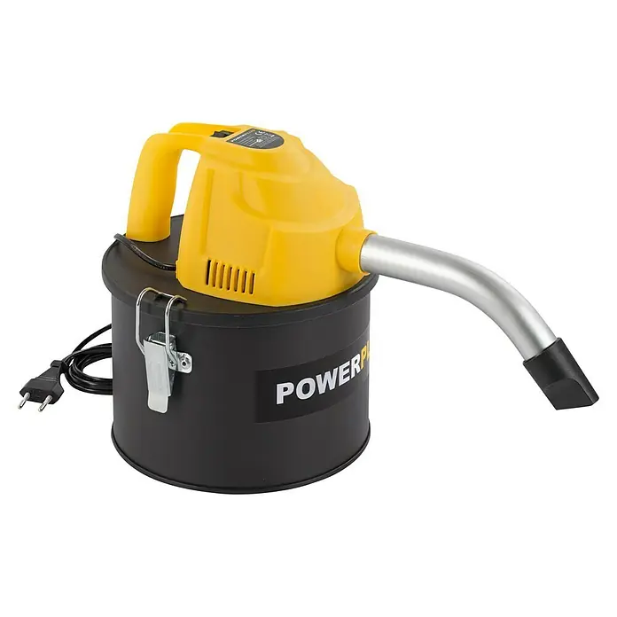 PowerPlus Aspirador de cenizas eléctrico POWX3004 - 600 W, Volumen de recipiente: 4 l, Sin bolsa - Aspiradora: Aspiradora de cenizas Powerplus amarilla y negra para limpieza de hornos, parrillas y chimeneas con capacidad de 20 litros.