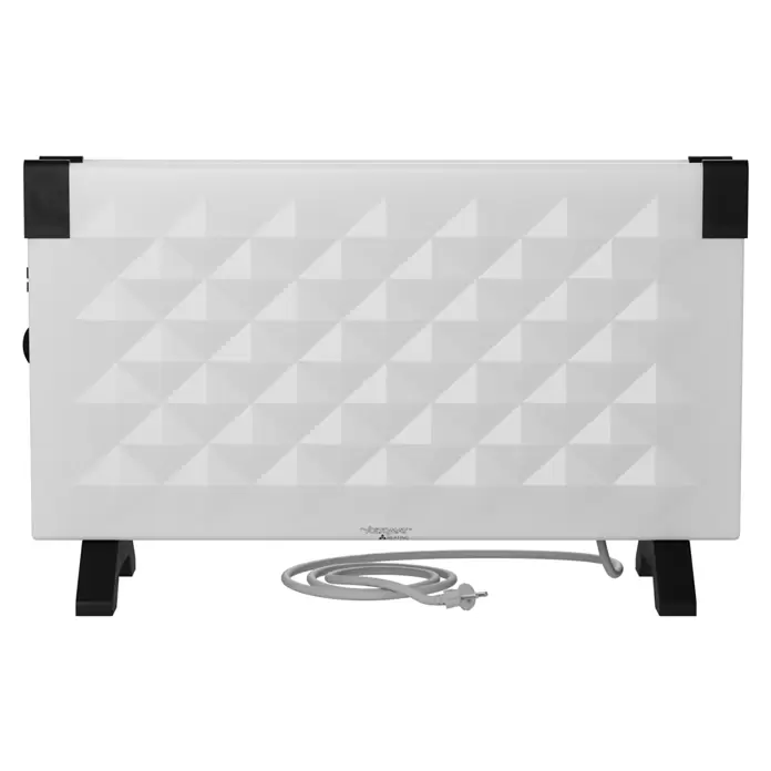 Voltomat HEATING Convector Rombo mini - 2.000 W, Habitaciones de hasta 25 m², Blanco/Negro