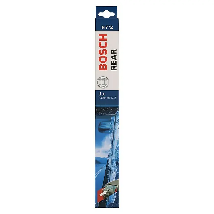Bosch Heck-Scheibenwischer - H 772, Anzahl: 1 Stk. - Bosch H 772 Heckscheibenwischer: 340mm/13,5" für klare Sicht nach hinten, hochwertige Verarbeitung für zuverlässige Leistung bei jedem Wetter.