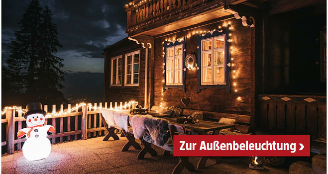 Außenbeleuchtung Dezember