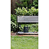 Upyard Huerto Modernbox alto (118 x 36 x 72 cm, Madera, Gris/Negro) | BAUHAUS