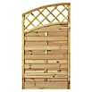 T & J Sichtschutzelement Maxi Doppelbogen Hoch (90 x 160 cm, Holz, Braun) | BAUHAUS