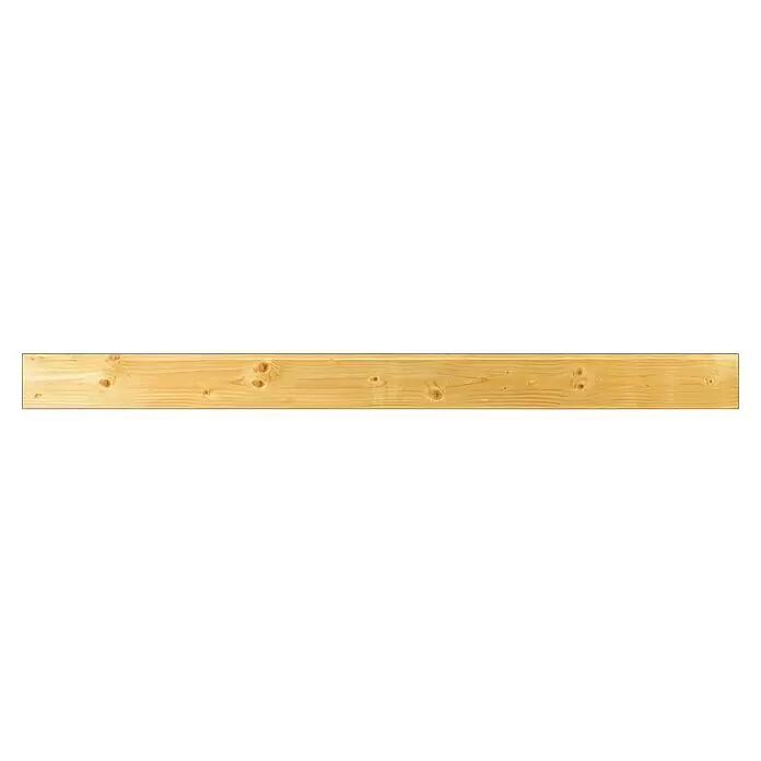 T & J Sichtschutzelement Trelleborg - 145 x 1.800 x 21 mm - Helles Holzbrett mit sichtbaren Ästen und Holzmaserung.