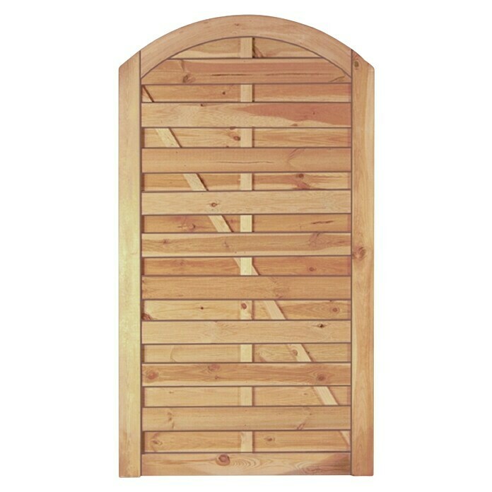 T & J Gartentor Maxi Bogen (100 x 180 cm, Holz, Braun)