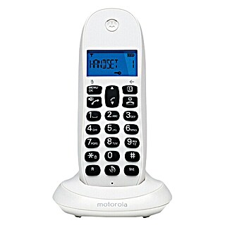 Motorola Teléfono inalámbrico C1001L (Mudo, Blanco)