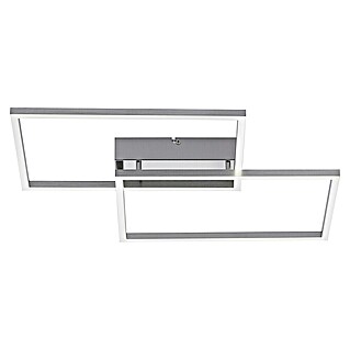 Just Light LED-Deckenleuchte Iven (15,5 W, L x B x H: 50 x 42 x 7 cm, Stahl, Warmweiß)