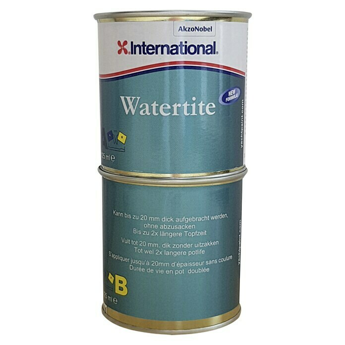 International Spachtel WatertiteGrau, 250 ml Front View