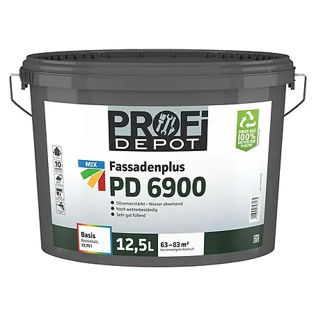 Profi Depot Mix Dispersionsfassadenfarbe Fassadenplus PD 6900 zum Mischen lassen