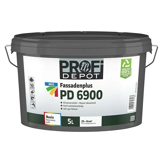 Profi Depot Mix Dispersionsfassadenfarbe Fassadenplus PD 6900 zum Mischen lassen